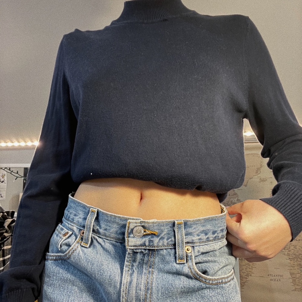 Mock neck sweater